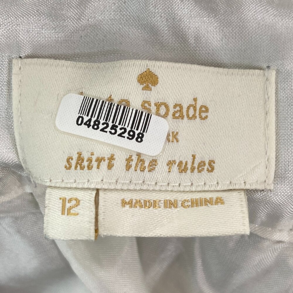 Kate Spade Polka Dot Embroidered Skirt Size 12 - Picture 4 of 5